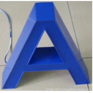 Lettre lumineuse acrylique avec l&#39;image bleue (FLC-15)